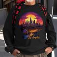 Los Angeles California City Downtown Skyline California LA Sweatshirt Gifts for Old Men