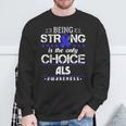 Lou Gehrig's Disease Awareness For Als Patients Sweatshirt Gifts for Old Men