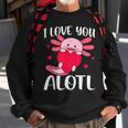 I Love You Alotl Heart Valentines Day Axolotl Girls Sweatshirt Gifts for Old Men