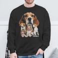 I Love My Beagle Dog Themed Beagle Lover Sweatshirt Gifts for Old Men