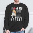 I Love My Beagle Beagle Lover Gif Sweatshirt Gifts for Old Men