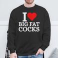 I Love Big Fat Cocks Cote I Love Big Fat Cocks Sweater e Cadeaux pour les vieillards