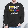 I Love My Colombian Husband Canada Flag Married Couple Sweatshirt Gifts for Old Men