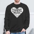 I Love Country Country Music Lover Idea Sweatshirt Gifts for Old Men