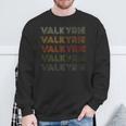 Love Heart Valkyrie GrungeVintage Style Valkyrie Sweatshirt Geschenke für alte Männer