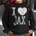 I Love Jax Valentine Boyfriend Son Boy Heart Husband Name Sweatshirt Gifts for Old Men