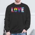Love Lgbt Pride Ally Lesbian Gay Bisexual Transgender Ally Sweatshirt Gifts for Old Men