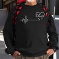 Love Oliver Personalized Name Family Heartbeat Heart Pulse Sweatshirt Gifts for Old Men