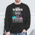 I Love Science And Speak Fluent Sarcasm Nerd Chemistry Sweatshirt Gifts for Old Men