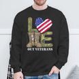 Love Our Veterans Day Proud Military Us Flag Men Women Sweatshirt Gifts for Old Men