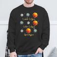 Lunar Eclipse Solar Eclipse And Apocalypse Science Kid Sweatshirt Gifts for Old Men