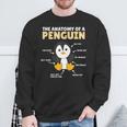 Lustige Erklärung Eines Pinguins Anatomie Eines Pinguins Sweatshirt Geschenke für alte Männer