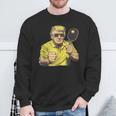 Lustiges Trump-Spiel Pickleballatertag Papa Weihnachten Sweatshirt Geschenke für alte Männer