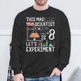 This Mad Scientist Is 8 Let's Experiment 8Th Birthday Sweatshirt Gifts for Old Men