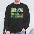 Magically Delicious Hippie St Patrick's Day Skeleton Charms Sweatshirt Gifts for Old Men