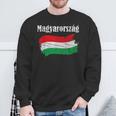 Magyarorszag Hungarian Flag Vintage Graphic Hungary Lovers Sweatshirt Gifts for Old Men