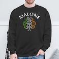 Malone Irish Family Name Sweatshirt Gifts for Old Men