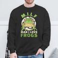 Man Ich Liebe Frogs MILF Frog Sweatshirt Geschenke für alte Männer