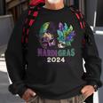 Mardi Gras 2024 Jester Feather Masks Carnival Parade Party Sweatshirt Gifts for Old Men