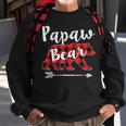 Matching Christmas Pajama Red Plaid Papaw Bear Sweatshirt Gifts for Old Men