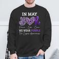 In May We Wear Purple Lupus Awareness Ribbon Purple Lupus Sweatshirt Gifts for Old Men