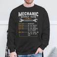 Mechanic Hourly Rate Labor Rates Co Workers Car Lover Sweatshirt Gifts for Old Men