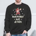 Mein Erstes Weihnachtsfeston Papa Dabbing Santa Eltern Sweatshirt Geschenke für alte Männer