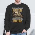 Mein Menschen Kostüm Eigentlich Bin Ich Faultier My People Costume Sweatshirt Geschenke für alte Männer