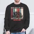 Mein Papa Ist Der Beste Lkw Driver Der Welt Papa Retro Sweatshirt Geschenke für alte Männer