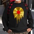 Melting Vinyl Record Gold Sweatshirt Gifts for Old Men