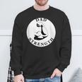 Men's Dad Strength Biceps Black And White Sweatshirt Gifts for Old Men