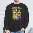 Meowdi Gras Mardi Gras Cat Lover New Orleans Louisiana Usa Sweatshirt Gifts for Old Men