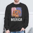 Merica Dachshund Dog Usa American Flag 4Th Of July Patriotic Sweatshirt Gifts for Old Men
