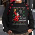 Merry Swishmas Santa Claus Christmas Basketball Lover Sweatshirt Gifts for Old Men