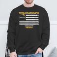 Mesquite Texas Solar Eclipse 2024 Us Flag Sweatshirt Gifts for Old Men