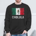 Mexican Flag Cholula Mexican Pride Sweatshirt Gifts for Old Men
