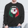 Mexico Flag Keffiyeh Soccer Ball Fan Jersey Sweatshirt Gifts for Old Men