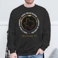 Midlothian Texas Total Solareclipse 2024 Sweatshirt Gifts for Old Men