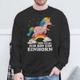 Mir Egal Ich Bin Ein Unicorn Fun Sweatshirt Geschenke für alte Männer