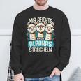 Mir Reichts Ich Geh Alpakas Stroking Lama Alpaca Hiking Sweatshirt Geschenke für alte Männer