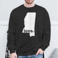 Mississippi Love Hometown State Pride Sweatshirt Gifts for Old Men