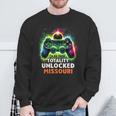 Missouri Total Solar Eclipse 2024 Video Game Gamer Sweatshirt Gifts for Old Men