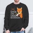 Möge Die Jagd Beginnen Fox Doko Card Game Double Head Sweatshirt Geschenke für alte Männer