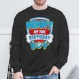 Mommy Of The Birthday Boy Dog Paw Family Matching Sweatshirt Gifts for Old Men
