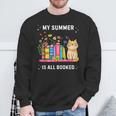 Mon Été Est Réservé Pour Les Amoureux Des Chats Et Des Livres Sweater e Cadeaux pour les vieillards