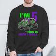 Monster Truck Are My Jam 5 Year Old Boys 5Th Birthday Party Sweatshirt Gifts for Old Men