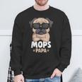 Mops Papa Lustiges Sweatshirt, Pug mit Sonnenbrillen für Hundeliebhaber Geschenke für alte Männer