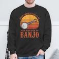 Musical Vintage Never Underestimate An Old Man With A Banjo Sweatshirt Gifts for Old Men