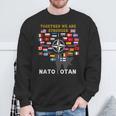 Nato Otan With Finland And Sweden Together We Are Stronger Sweatshirt Gifts for Old Men