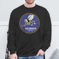 Navy Seabees Construction Battalions Veteran Patch Sweatshirt Gifts for Old Men